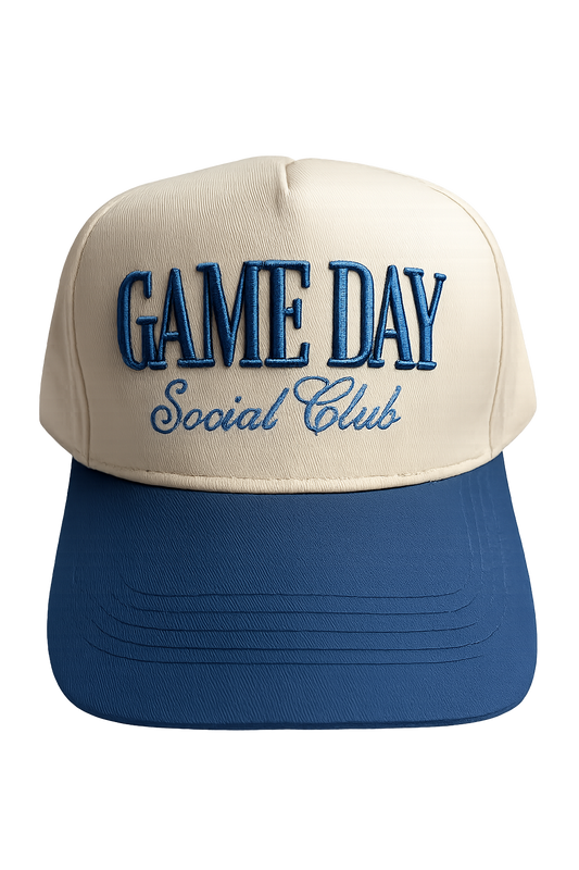 Game Day Social Club Embroidery Design